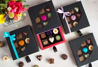 Foldable Drawer Paper Box Packaging Ideal for Chocolates, Macarons, and Small Treats
